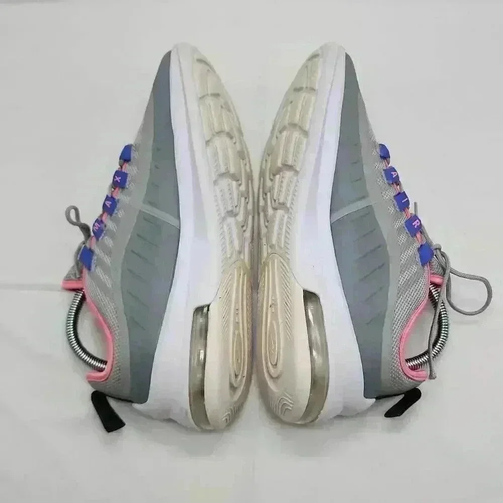 Nike Air Kids Max Axis GS Sneakers Shoes Light Smoke Grey Sunset Pulse Size 7Y